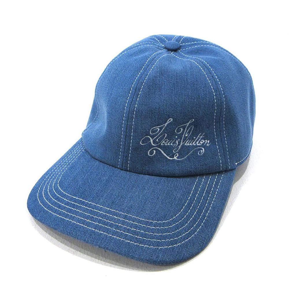 LOUIS VUITTON Denim Cap Blue